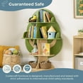 thumbnail image 2 of Guidecraft Tree Bookshelf for Kids: Montessori Wooden bookshelves and bookcases with 6 Shelves for Nursery, Homeschool, Daycare and Playroom Storage, 2 of 6