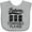 AC-Heather Grey, variant on Inktastic Future Dominoes Player Game Boys or Girls Baby Bib