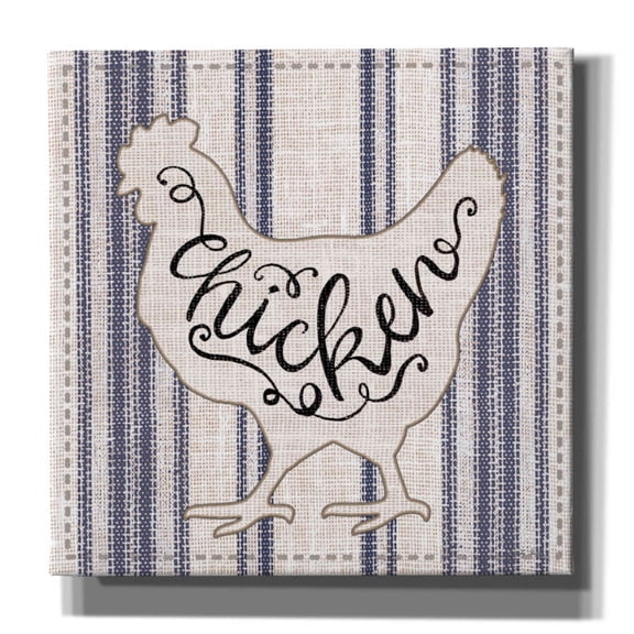 Epic Graffiti 'Chicken' by Cindy Jacobs, Canvas Wall Art, 12"x12"