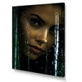 thumbnail image 2 of Designart "Mysterious Emerald Attire III" Fashion Woman Canvas Art Print, 2 of 7