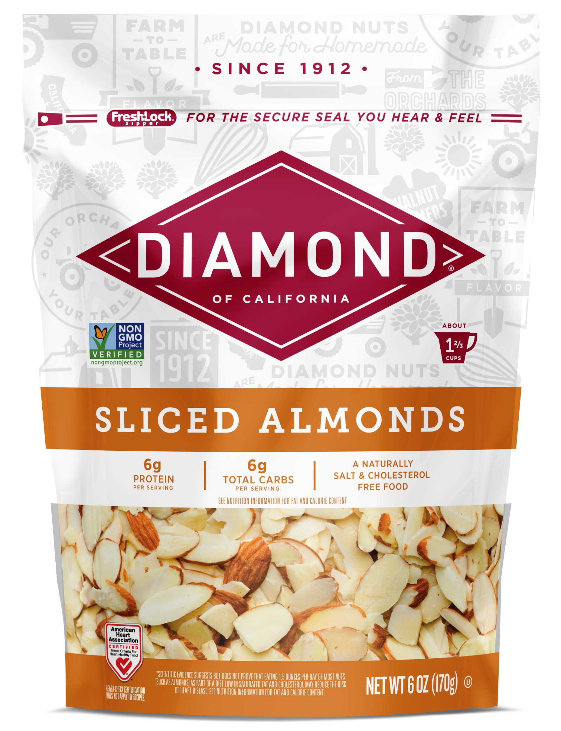 Diamond of California Sliced Almonds, 6 oz
