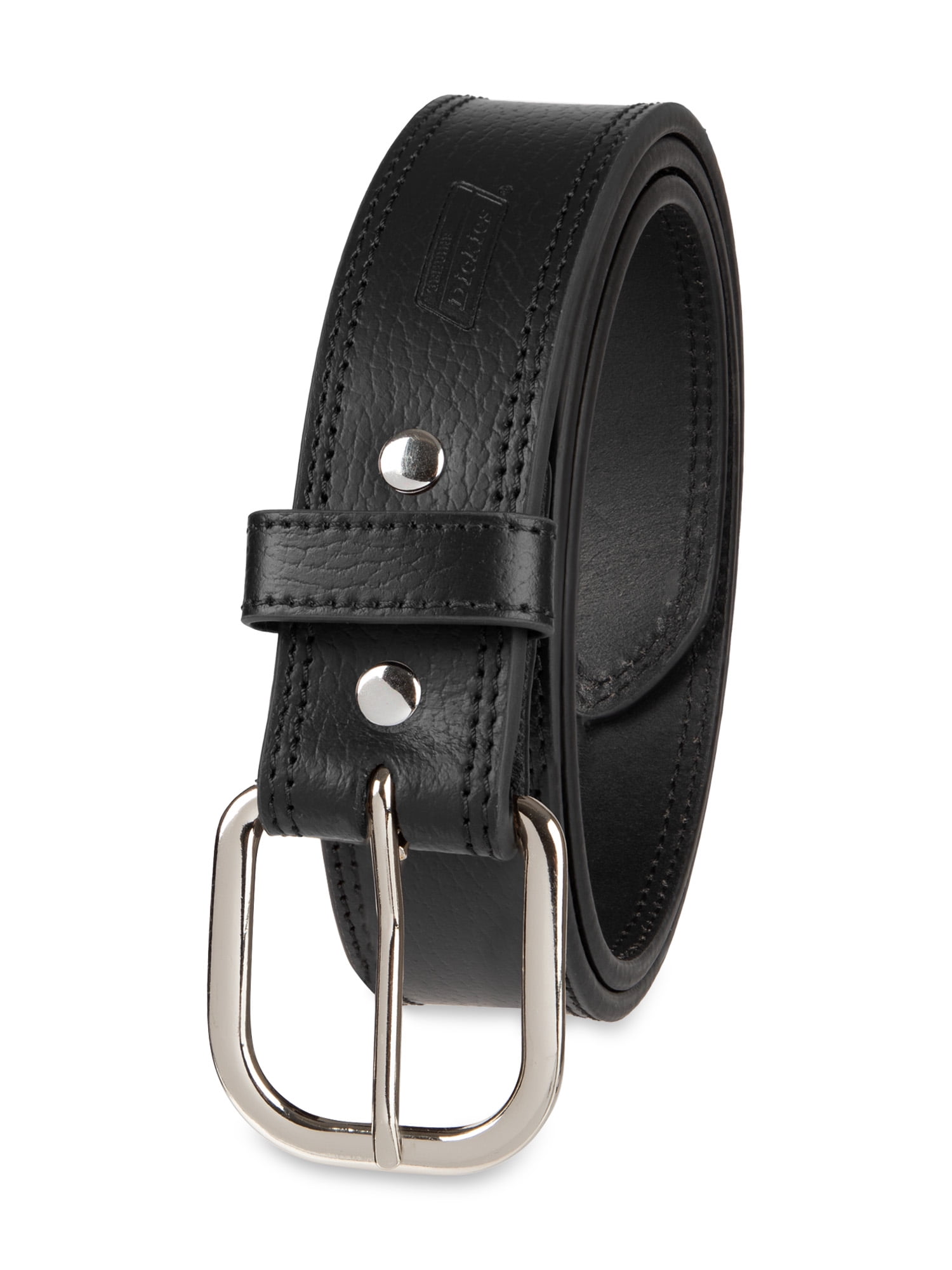 Genuine Dickies Men's Heavy Weight Leather Belt - Regular and Big & Tall Sizes