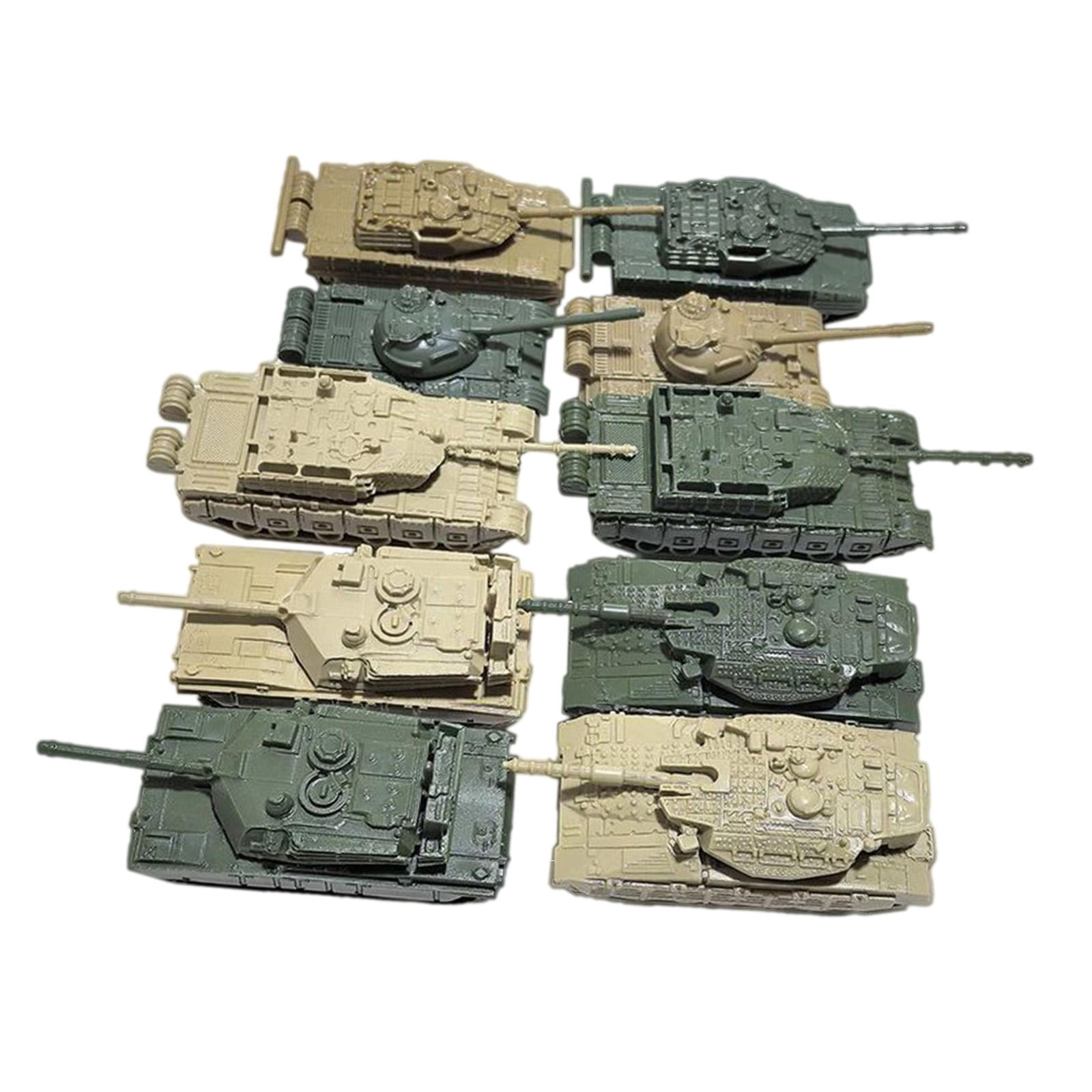 JWQFBC 10 Pieces Tank Model Building Kit DIY Assembly 1:144 Scale Collectibles Birthday CN and US