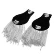 thumbnail image 4 of 2 Pares Charretera Epaulette Accesorios para Hombro Traje Color Plata Oro Sunnimix Broche de metal hombro, 4 of 8