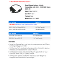 thumbnail image 2 of Rear Liftgate Release Switch - Compatible with 2020 - 2025 GMC Sierra 2500 HD - AC Delco, 2 of 2