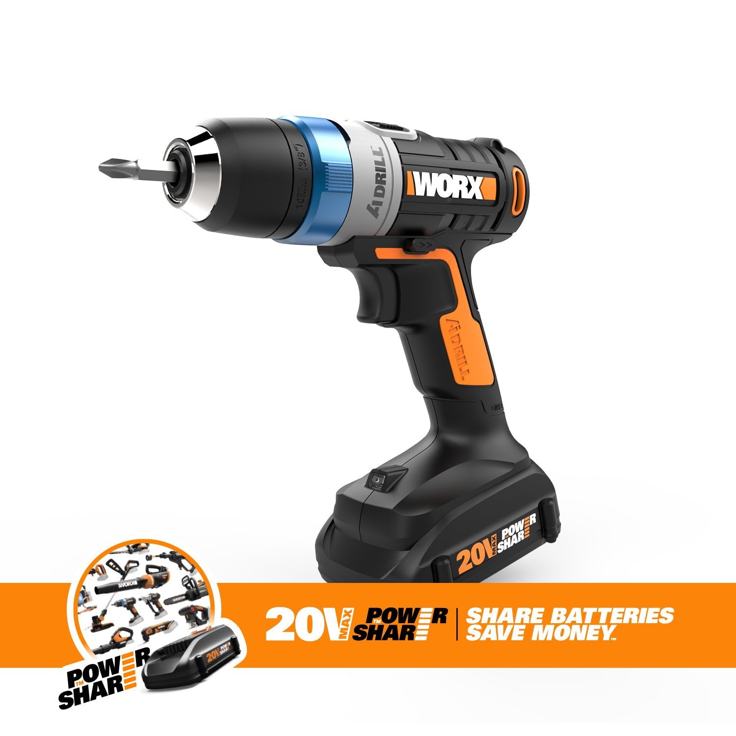 Worx ai online drill