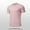 Pink, variant on Zylanna Men's Casual T-Shirts Tee, Crew Neck Summer Solid Color Short Sleeve Loose Tops Trouses for Men Black Size L