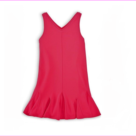 Ralph Lauren Girls’ Godet Dress Fuchsia Size 2/2T