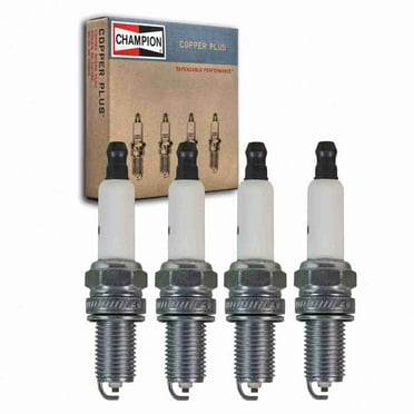 4 pc Champion Copper Plus Spark Plugs compatible with Chevrolet Spark 1.2L L4 2013-2018