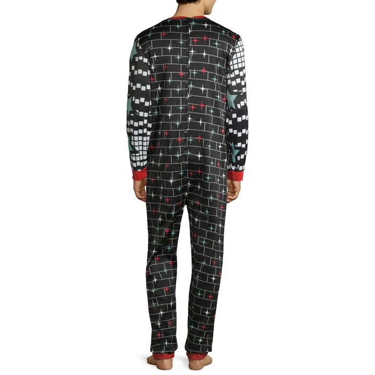 Holiday Time Men s Ugly Christmas Break Dancing Santa Union Suit