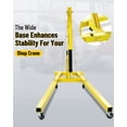 thumbnail image 5 of QinaQin 2 Ton Engine Hoist, Folding Hydraulic Shop Crane with 4 Position Boom and Locking Casters for Garage Repair, 5 of 7