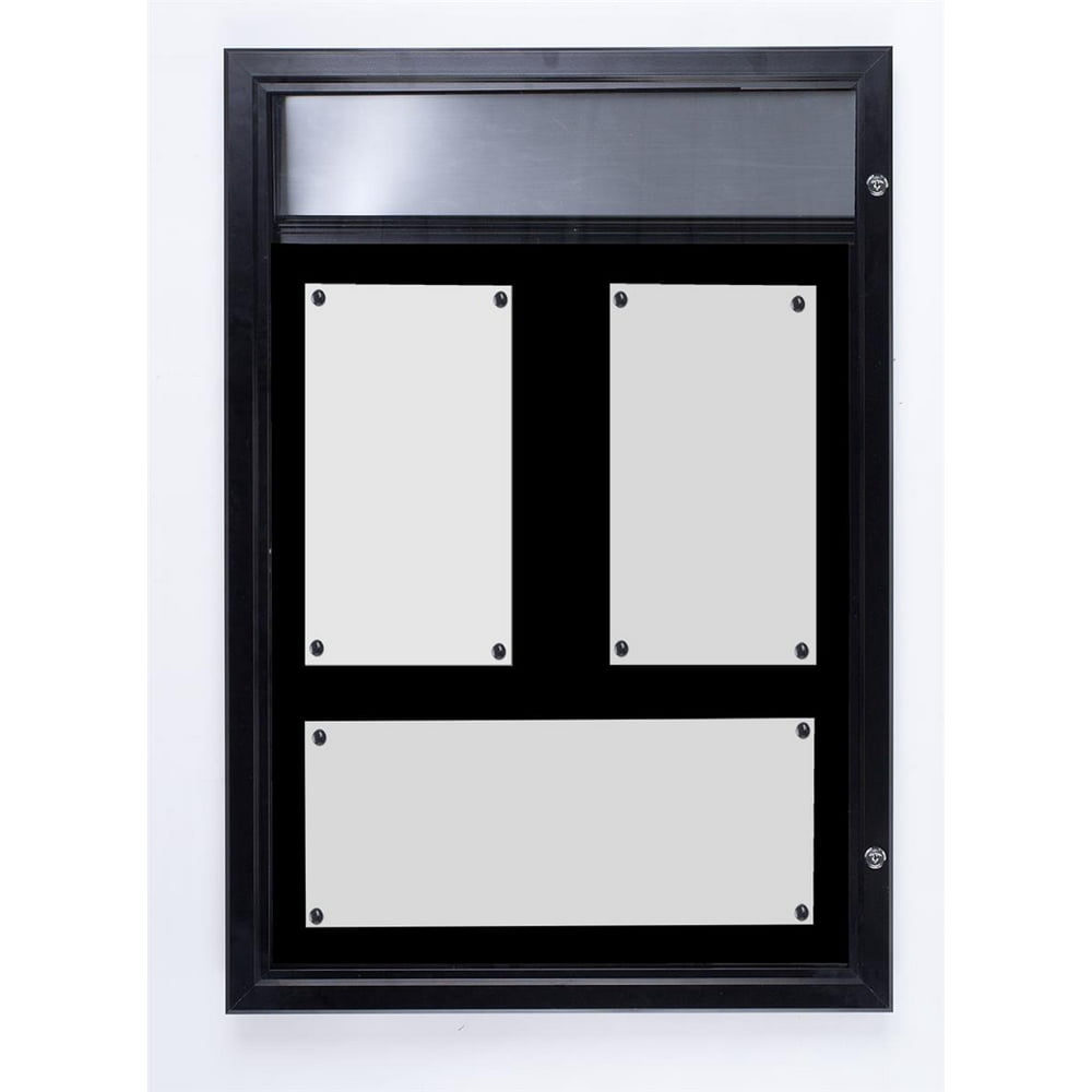 Weather Resistant, Surface, Bulletin Board With SwingOpen