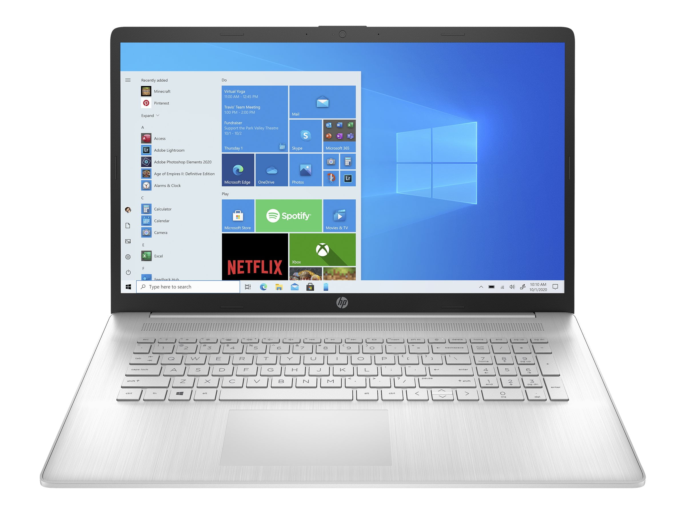 HP Laptop 17-cp0001ds - AMD Ryzen 3 5300U / 2.6 GHz - Win 10 Home 64-bit - Radeon  Graphics - 8 GB RAM - 256 GB SSD NVMe - 17.3\