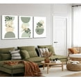 thumbnail image 3 of Neutral Abstract Boho Canvas Wall Art Beige Sage Green Mid Century Modern Plants Bohemia Pictures Wall Decor Posters Prints for Bedroom Living Room Bathroom Office Home Decoration, 3 of 7