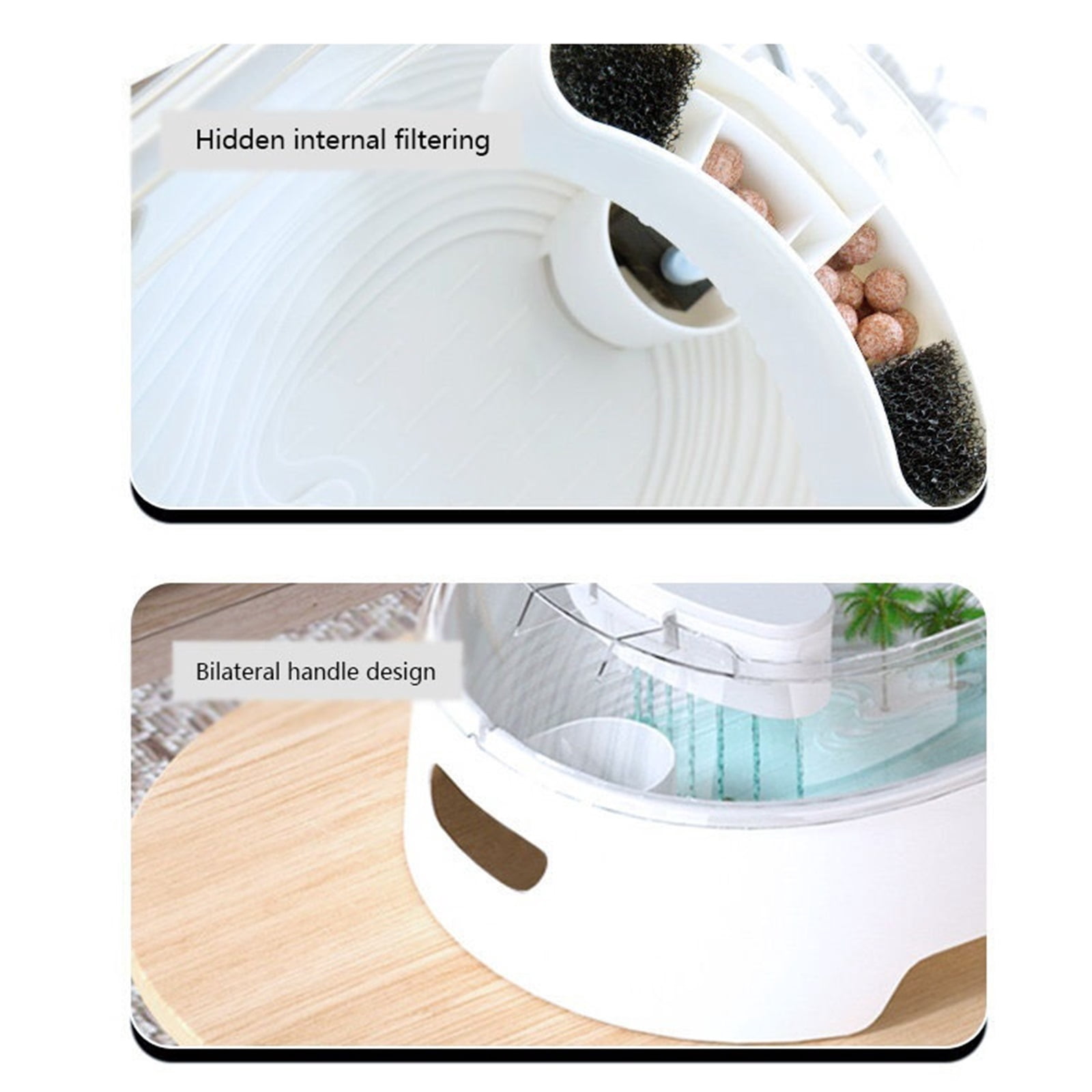 Turtle tank household with sun drying table filter panoramic transparency