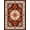 Brown, Pattern 3, variant on ODIKA 2x3 Machine Washable Non-Slip Area Rug, Waves Medallion High Traffic Rug, Ivory, 655573