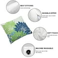 thumbnail image 4 of MLJA  Outdoor Throw Pillow Covers Set of 2 Waterproof Spring Summer Geometric Elegant Blue Green Outdoor Pillow Covers for Patio Funiture Garden Couch, 4 of 6