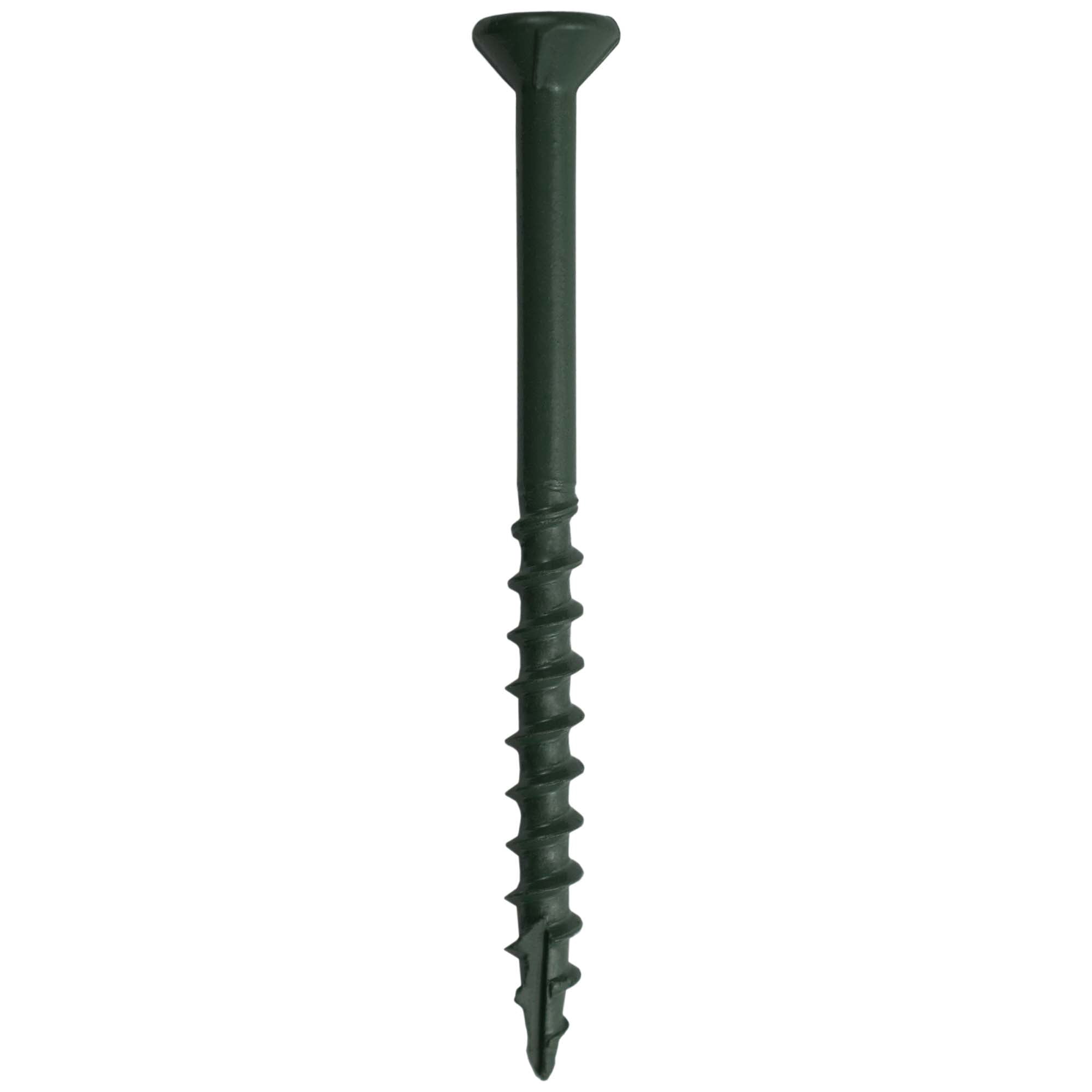 Grip-Rite PrimeGuard Plus #9 x 2-1/2 in. Green Wood to Wood Deck Screw 25lb. Bucket