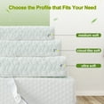 thumbnail image 4 of Litake Memory Foam Egg Crate Mattress Topper with Zippered Bamboo Cover Cloud-Like Soft RV Short Queen, 4 of 8