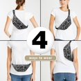 thumbnail image 6 of Fanny Pack White Spider Webs and Spiders Waist Pack Bag,Running Cross Bag,Waterproof Large Fanny Packs for Women Men for Travel Running Hiking Cycling, 6 of 6