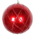 thumbnail image 1 of Vickerman MT198203D Ornement en Filet Pailleté Bonbon Rouge 6 Po. - 2 par Sac, 1 of 3