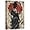 Samurai Picture, variant on ZHONGYUTONG Japanese Canvas Wall Art Armored Samurai Pictures for Wall Red Warrior Painting Bushido Poster for Bedroom Decor Framed (12.00" x 18.00")
