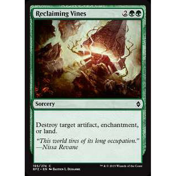 MtG Battle for Zendikar Common Reclaiming Vines (Foil) #185