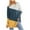 Navy, variant on Scyoekwg Plus Size Long Sleeve Tops for Women Oversized Round Neck Raglan Sleeve Long Tunic Shirts Lightweight Loose Tshirt Color Block Dressy Casual Blouses (Orange,L)