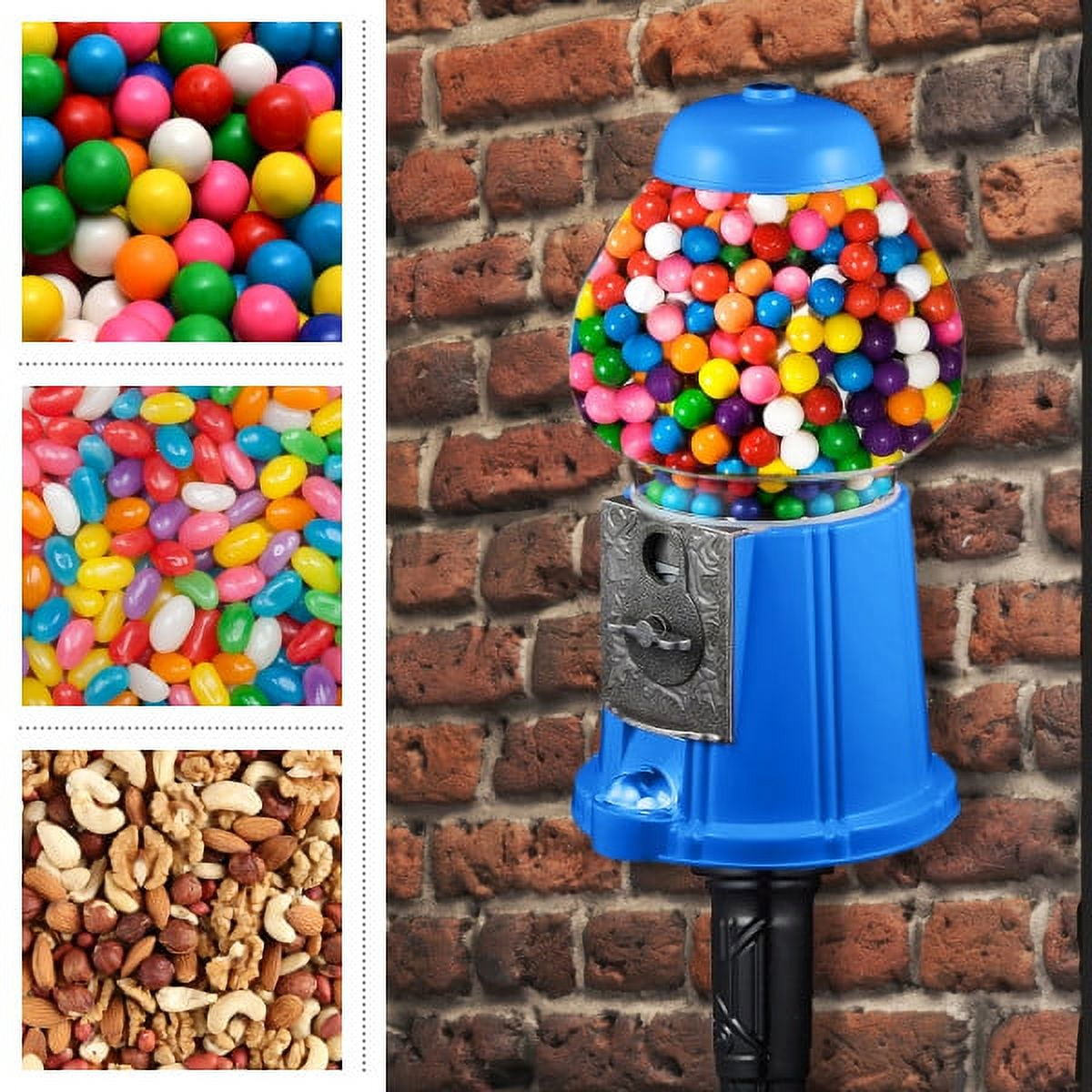 Coin-Operated Vintage Gumball Machine with Stand by Great Northern Popcorn