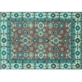thumbnail image 1 of Ahgly Company Indoor Rectangle Oriental Light Blue Traditional Area Rugs, 7' x 9', 1 of 4