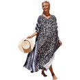 thumbnail image 1 of LinYooLi Swimsuit Coverup Women Beach Robe Print Long Blouse Plus Size Bikini Gown Holiday Dress, 1 of 2