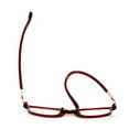 thumbnail image 2 of Office Simple Vintage Classic Reading Glasses Eye Protection Ultra Light Glasses Anti-Blue Light WINE RED STRENGTH 250, 2 of 7