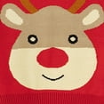 thumbnail image 5 of NOKIO Children'S Festive Santa Claus Sweater Children'S Winter Knit Pullover Toddler Boys Girls Christmas Deer Print Warm Knitted Sweater Long Sleeve Xmas Tops Knitwear Cardigan Coat, 5 of 6