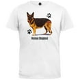 thumbnail image 1 of German Shepherd Profile White T-Shirt, 1 of 1