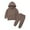S1588-Brown, variant on HCNTES Baby Boys Outfit Contrast Color Long Sleeve Sweatshirt with Elastic Waist Sweatpants Set Toddler Clothes(1-2 Years,S1591-Light Gray)