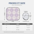 thumbnail image 3 of Kll Floral Purple Buffalo Plaid Windshield Sun Shade 2-Piece Foldable Car Front Window Sunshade For Most Sedans Suv Truck- Medium, 3 of 7