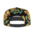 thumbnail image 4 of Daiia Sunflowers And Bird print Flat Bill Hats Flat Brim Trucker Cap Baseball Cap Adjustable Classic Low Profile Hat Unconstructed Plain Cap, 4 of 9