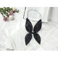 thumbnail image 5 of Pajarita Ajustable Color Sólido Pre-Atado Nudo De Proa Decoración De Traje De Marinero Para Mujer Negro Talla única, 5 of 5