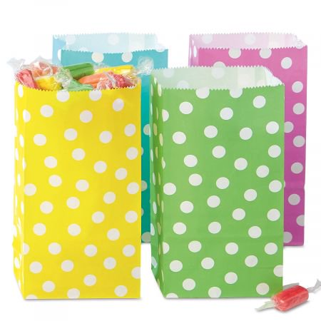 - Spring Poloka Dot Mini Gift Bags- Set of 24, 7