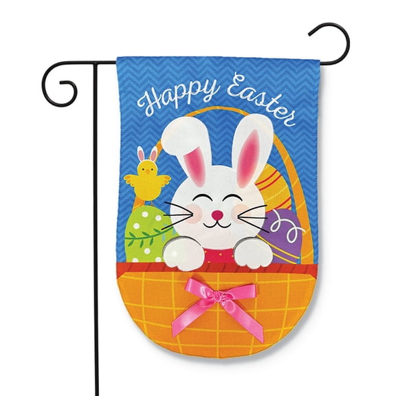 Briarwood Lane Easter Garden Flag 12x18 For Outdoor Basket Bunny Burlap For Easter Garden Flag Flags For Outside