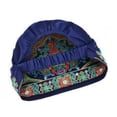 thumbnail image 2 of Turbante Boho Hugo Azul para Mujer Gorro de Algodón, 2 of 10