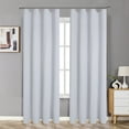 OVZME 100 Blackout Curtains Liner 92 Inches length 2 Panels,Room Darkening Thermal Insulated