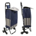 thumbnail image 3 of Carrito de compras ANGGREK carrito de compras plegable resistente a la intemperie con cierre de cordón de gran capacidad de carga, 3 of 8