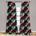 thumbnail image 5 of Ambesonne Abstract Curtains, Vibrant Traditional, Pair of 28"x95", Multicolor, 5 of 5