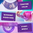 thumbnail image 5 of PonyCycle Interactive Unicorn Ride-On Toy, Touch Sound, Kid-Powered, Ages 3-4, Pink and Purple, Y352, 5 of 10