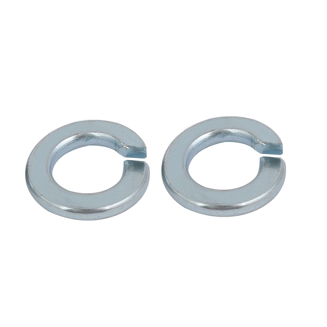 20pcs 3//8-inch Inner Dia Carbon Steel Split Lock Spring Washer Silver Blue