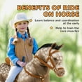 thumbnail image 6 of Qaba Ride on Horse, Riding Horse with Neighing Sound, Saddle, Stirrups, Ride on Animal for Kids Boys Girls 3-8 Years Old, Brown, 6 of 8
