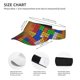 thumbnail image 3 of Fotbe Colorful Building Blocks A Visera Deportiva con Diseño, Gorra Abierta Ajustable de Algodón para Mujer y Hombre, 3 of 7