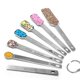 thumbnail image 2 of Chef Cucharas Medidoras Set 7 Heavy Duty acero inoxidable estrecho mango largo diseño para seco o líquido encaja en el tarro de especias cocinar hornear herramientas de medición, 2 of 7