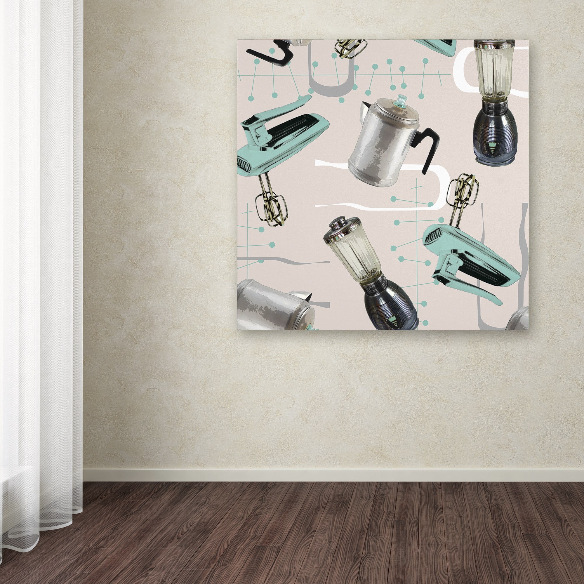 Trademark Fine Art "Fifties Patterns I" Canvas Art by Color Bakery